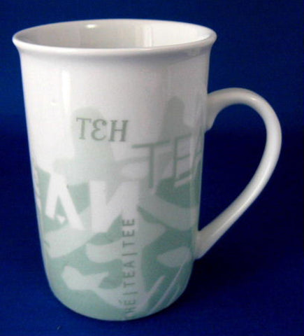 Starbucks Tea Design Mug Green And White Ceramic 1998 – Antiques And Teacups